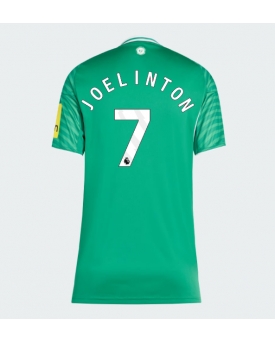 Newcastle United Joelinton #7 Maglia Gara Trasferta Repliche 2025-26 Donna Maniche Corte